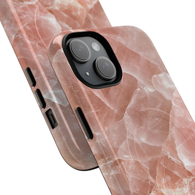 Rose Quartz Facet · Tough 2.0 Magnetic Phone Case for iPhone · Pink