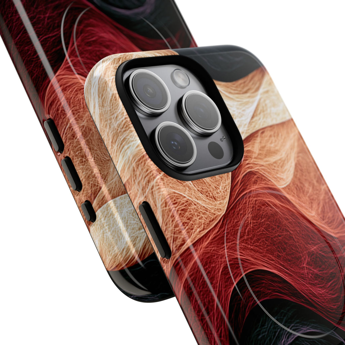 Ember Wave Dispersion · Tough 2.0 Magnetic Phone Case for iPhone · Red