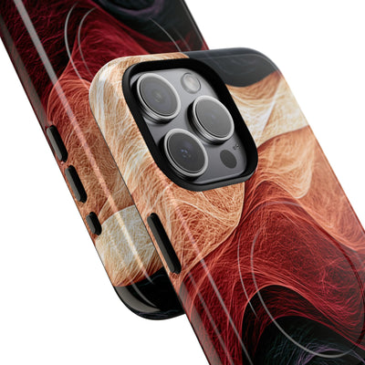 Ember Wave Dispersion · Tough 2.0 Magnetic Phone Case for iPhone · Red