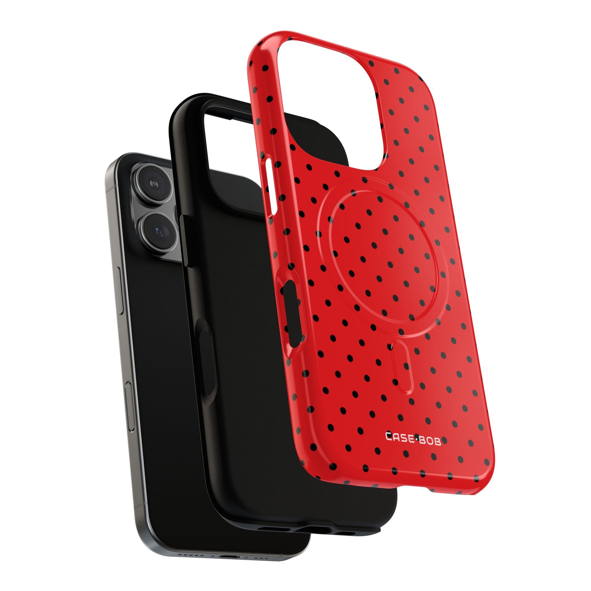 Crimson Dot Matrix iPhone 16 Pro Case - Tough+