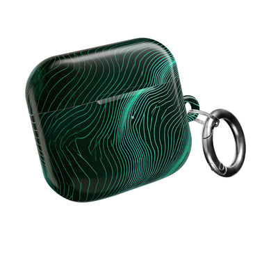 Emerald Topo Ridge · Hard Case for AirPods & AirPods Pro · Green