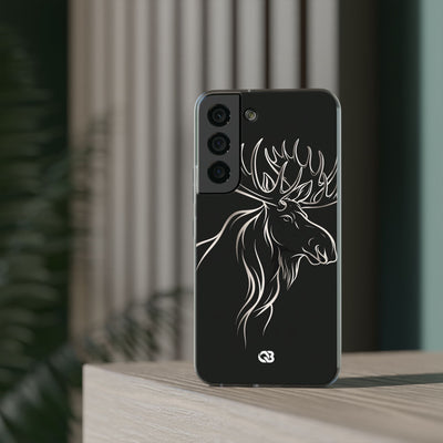 Nordic Moose Contour · Lite Phone Case for Samsung · Black