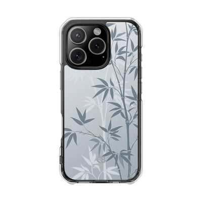 Blue Impact MagSafe Phone Case for iPhone - Slate Bamboo Shadow
