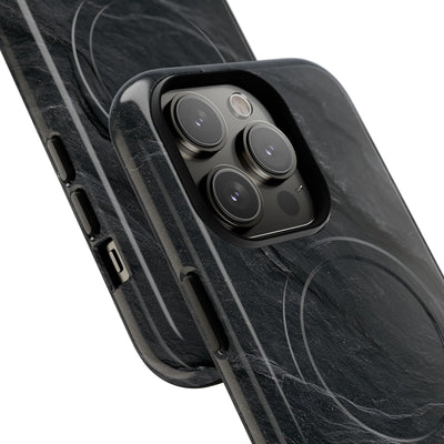 Dark Slate Strata · Tough 2.0 Magnetic Phone Case for iPhone · Black