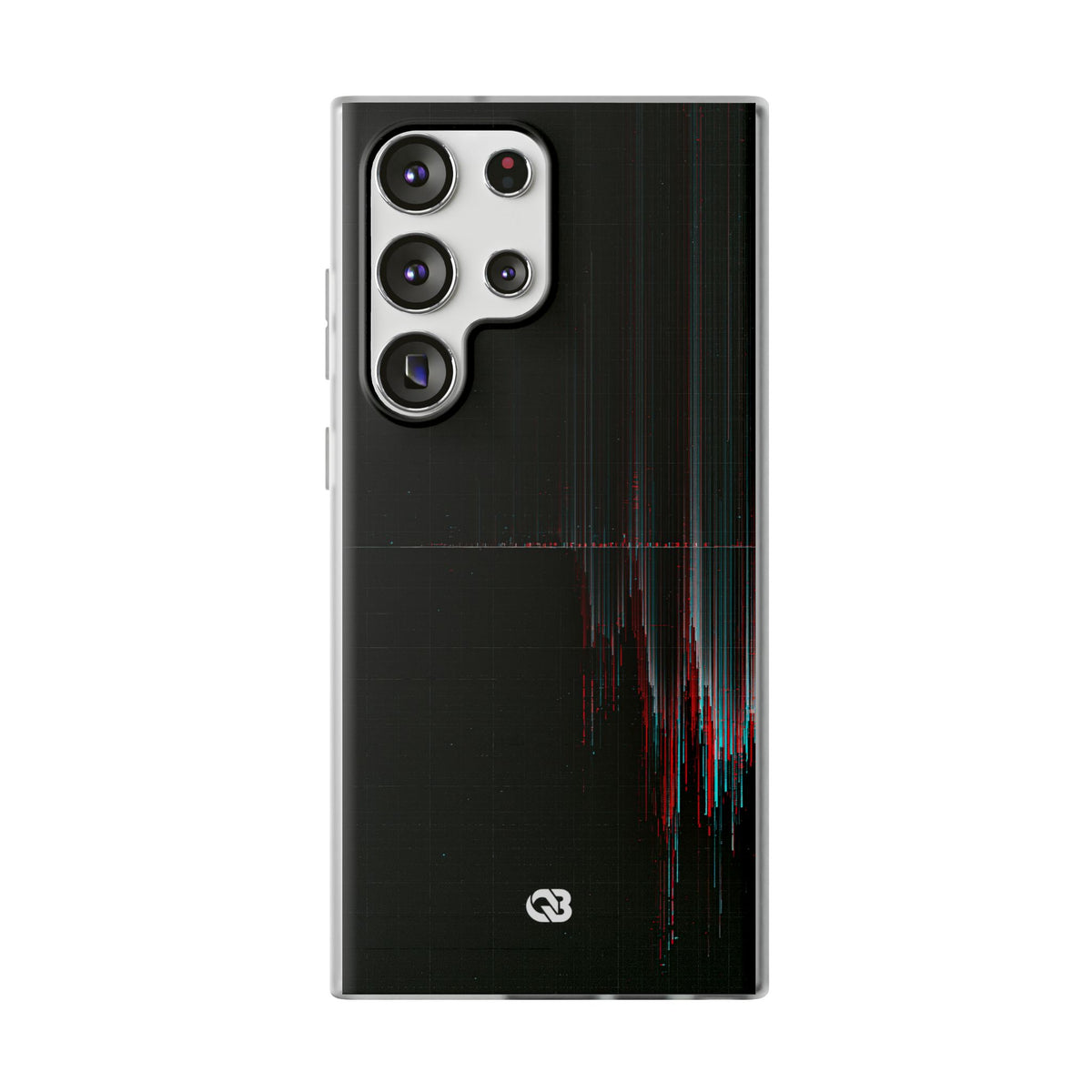 Black Lite Phone Case for Samsung - Corrupted Data Stream