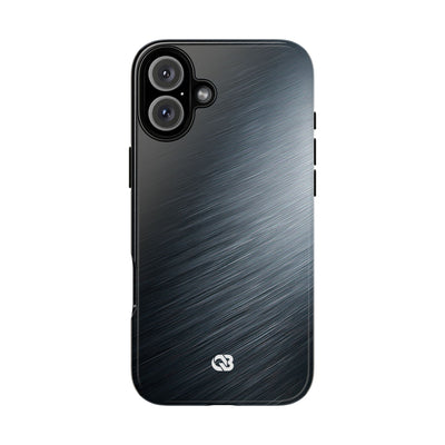 Brushed Obsidian Steel · Tough Phone Case for iPhone · Grey