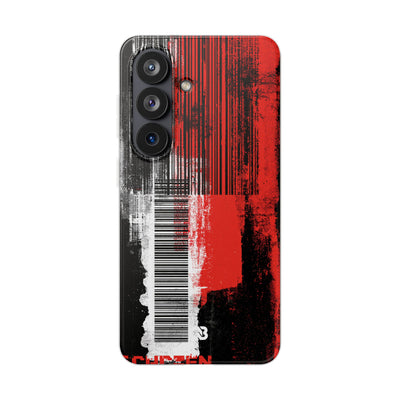 Distorted Barcode · Lite Phone Case for Samsung · Black
