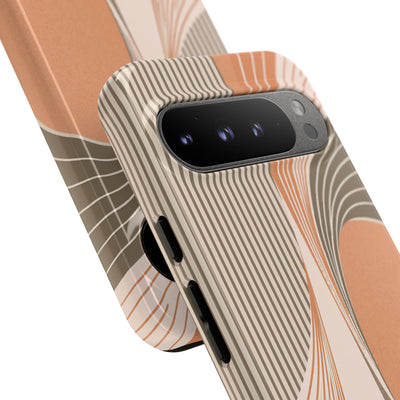 Orange Tough Phone Case for Google Pixel - Desert Arc Horizon