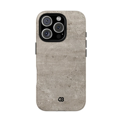 Grey Tough 2.0 Magsafe Phone Case for iPhone - Brutalist Stone Grit