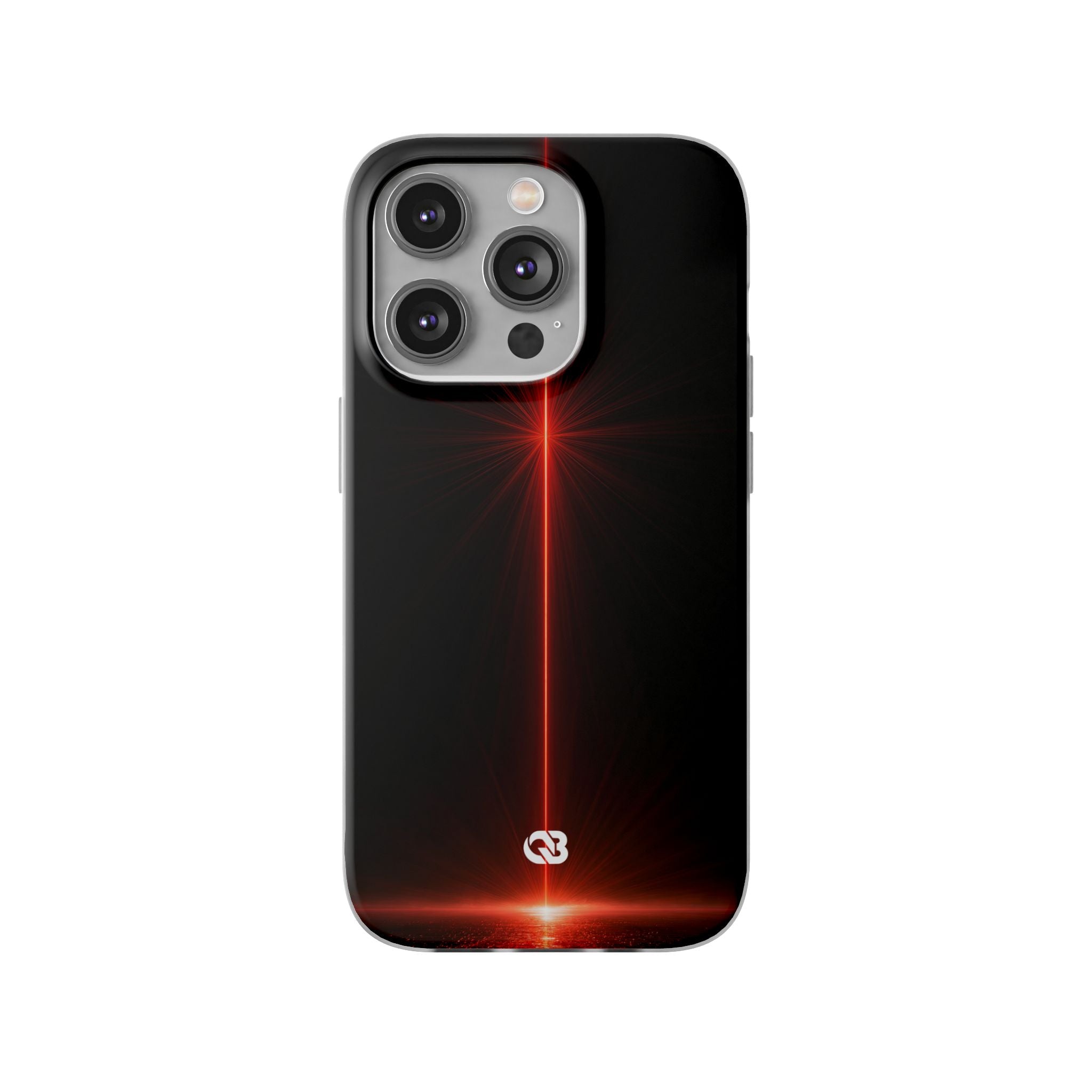 Red Lite Phone Case for iPhone - Crimson Flare Vector