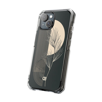 Black Impact MagSafe Phone Case for iPhone - Obsidian Sand Willow