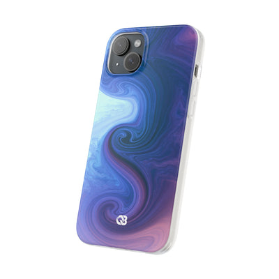 Azure Fluid Swirl · Lite Phone Case for iPhone ·  Blue