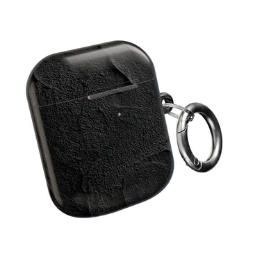 Obsidian Stucco Relief · Hard Case for AirPods & AirPods Pro · Black
