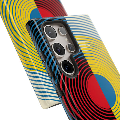 Blue Tough Phone Case for Samsung - Primary Circuit Orbit