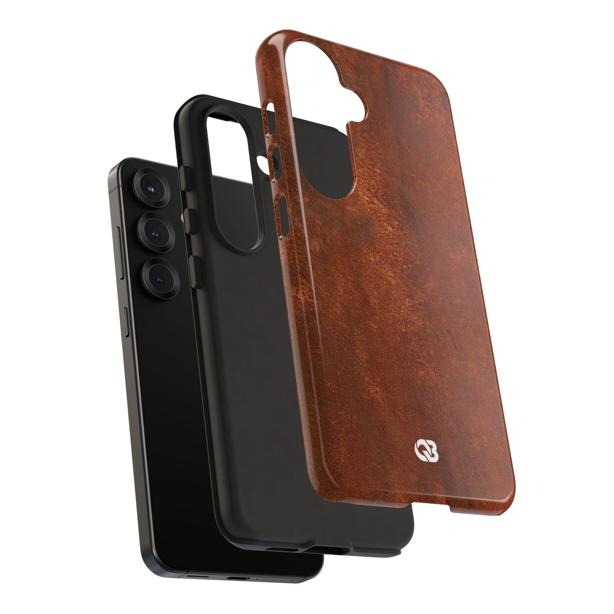 Orange Tough Phone Case for Samsung - Oxidized Iron Crust