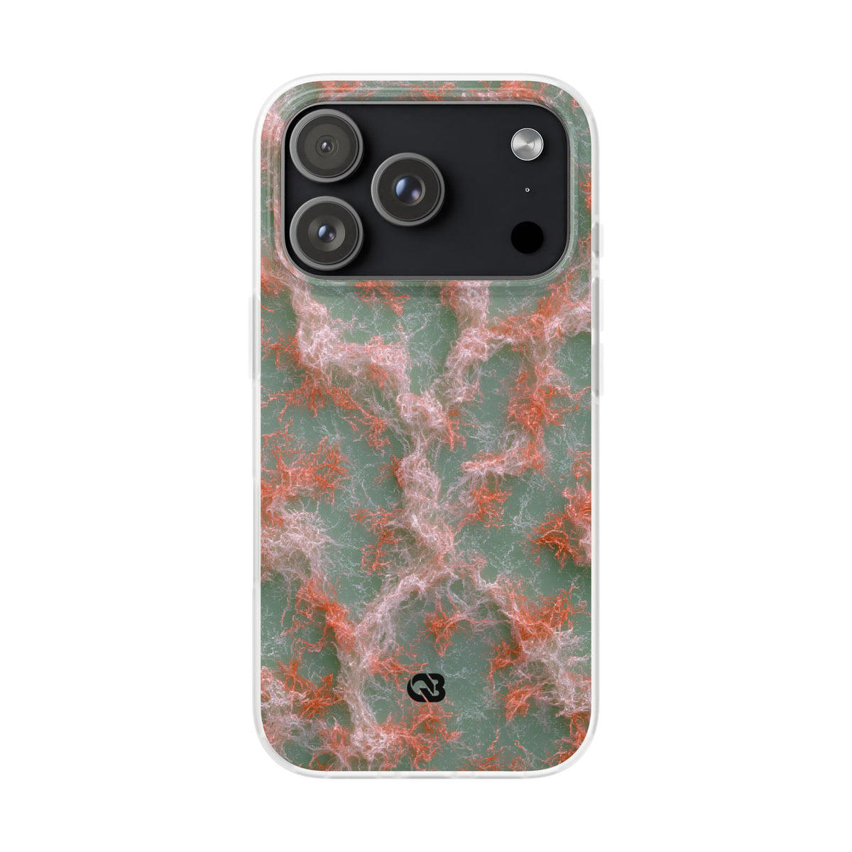 Coral Pixel Matrix · Lite Phone Case for iPhone ·  Green