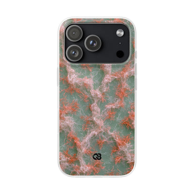Coral Pixel Matrix · Lite Phone Case for iPhone ·  Green