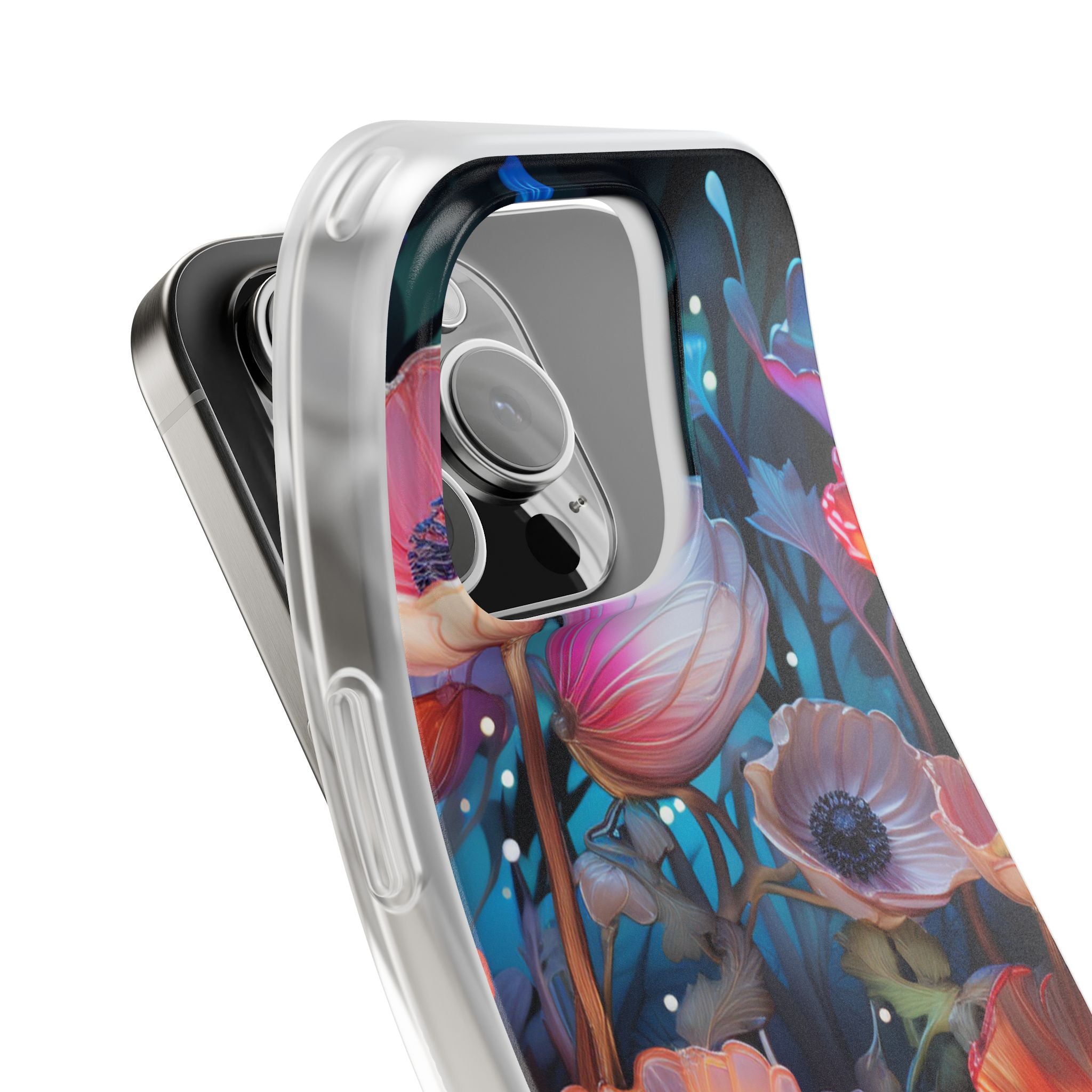 Luminous Poppy Glade · Soft Coque de téléphone pour iPhone