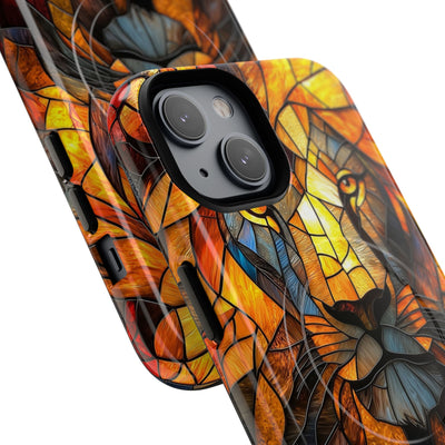 Amber Glass Lion · Tough+ Handyhülle für iPhone · Magsafe
