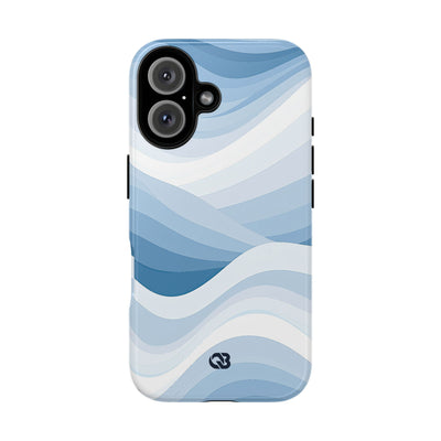 Blue Tough Phone Case for iPhone - Glacial Indigo Flow