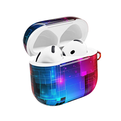 Spectral Circuit Grid · Hard Case for AirPods & AirPods Pro · Black