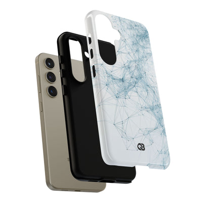 Blue Tough Phone Case for Samsung - Glacial Neural Web