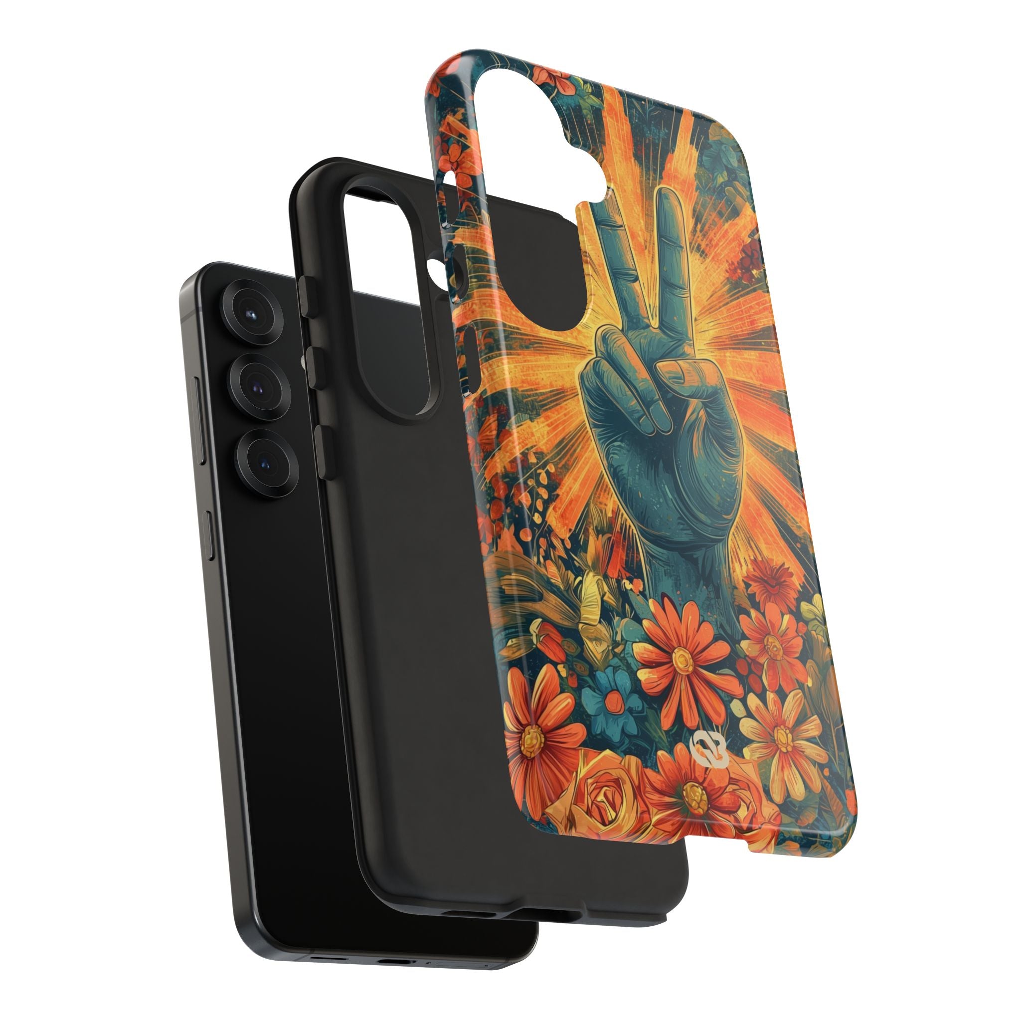Fleur de paix radieuse · Coque de téléphone Tough pour Samsung