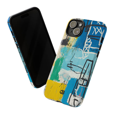 Azure Urban Scribble · Tough Phone Case for iPhone