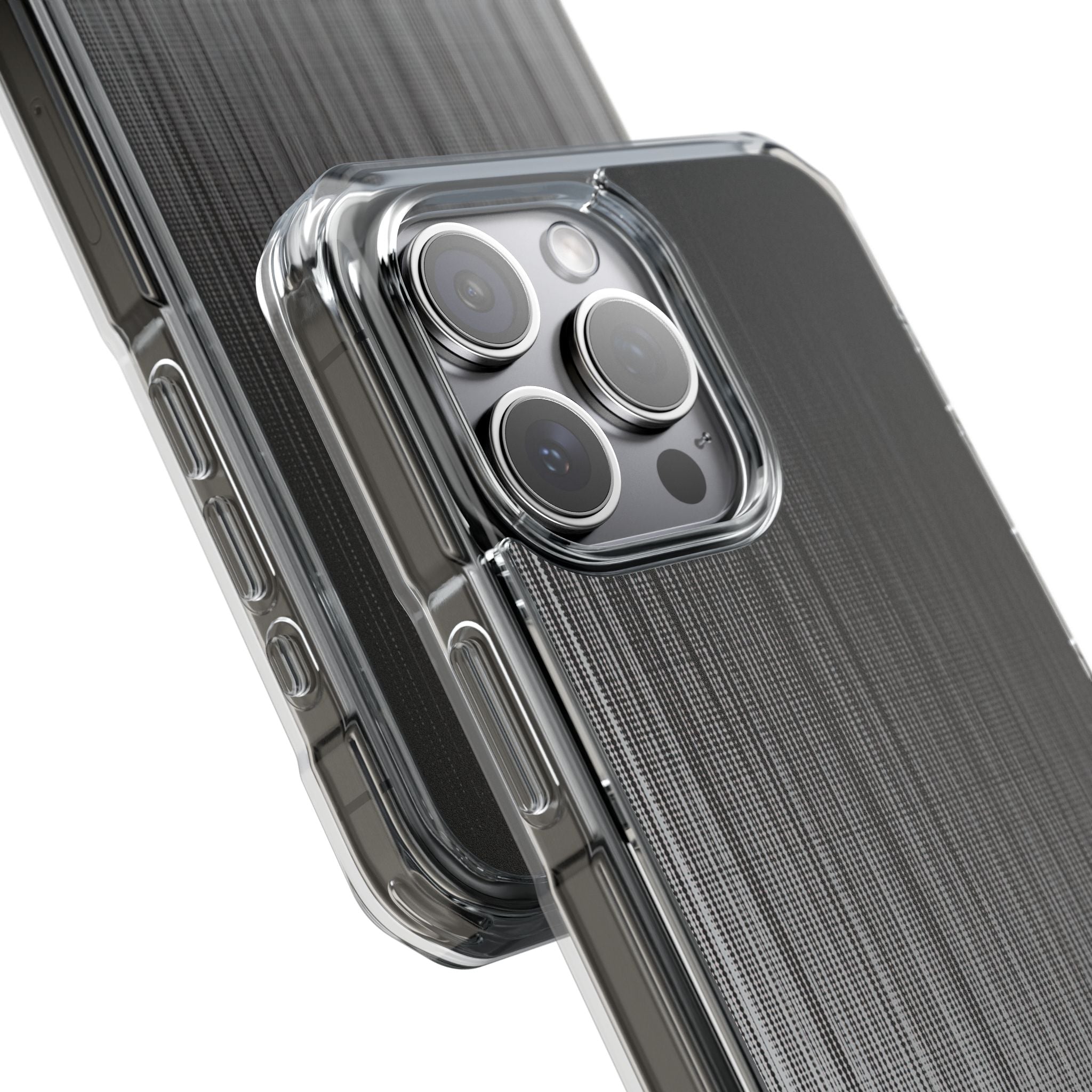 Grey Impact MagSafe Phone Case for iPhone - Static Vertical Dither