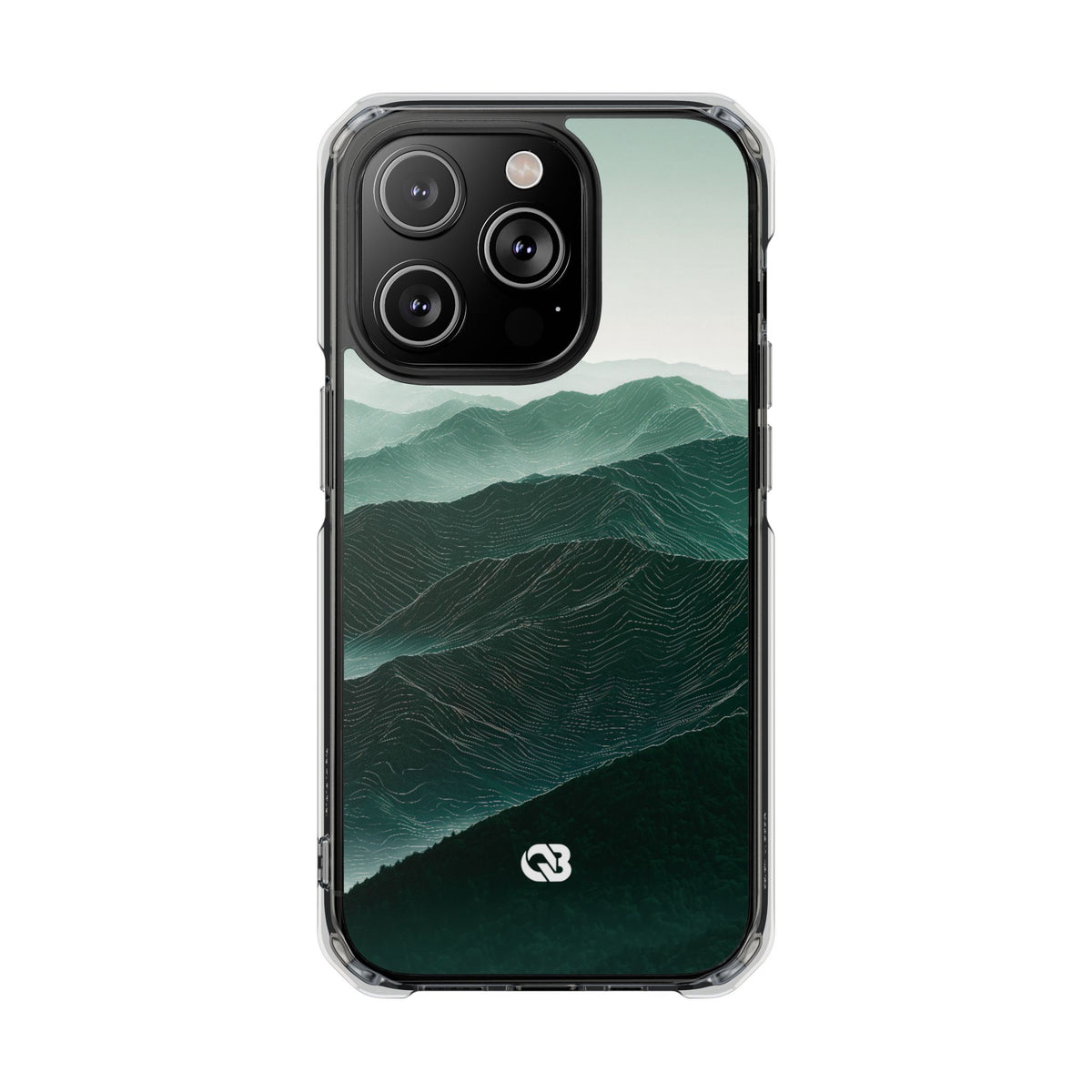 Alpine Mist · Clear Impact Magnetic Phone Case for iPhone · Green