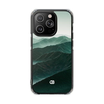 Alpine Mist · Clear Impact Magnetic Phone Case for iPhone · Green