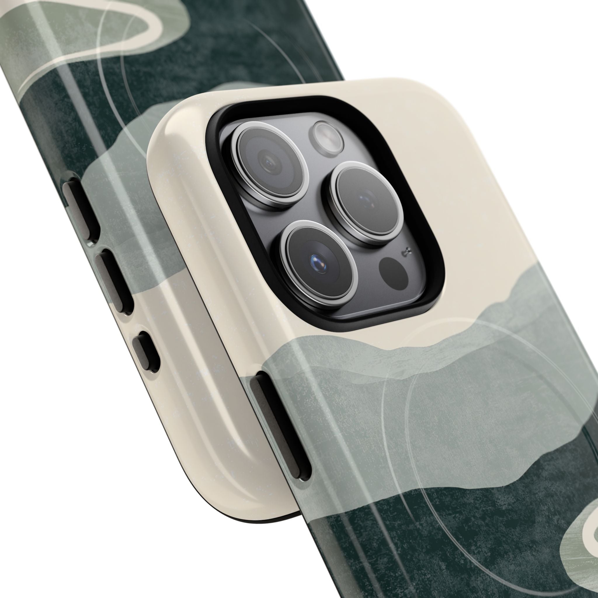 Green Tough 2.0 Magsafe Phone Case for iPhone - Misty Sage Valley