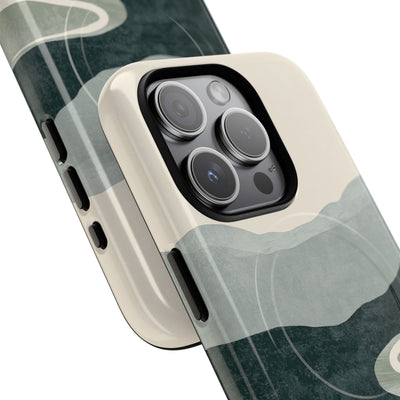 Green Tough 2.0 Magsafe Phone Case for iPhone - Misty Sage Valley