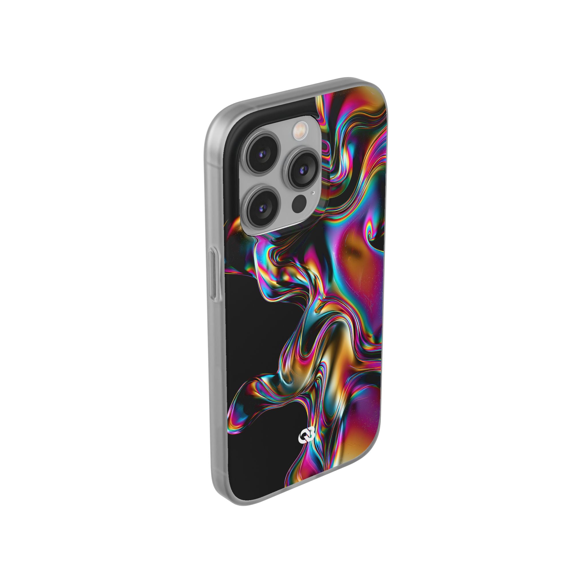 Purple Lite Phone Case for iPhone - Liquid Neon Chrome