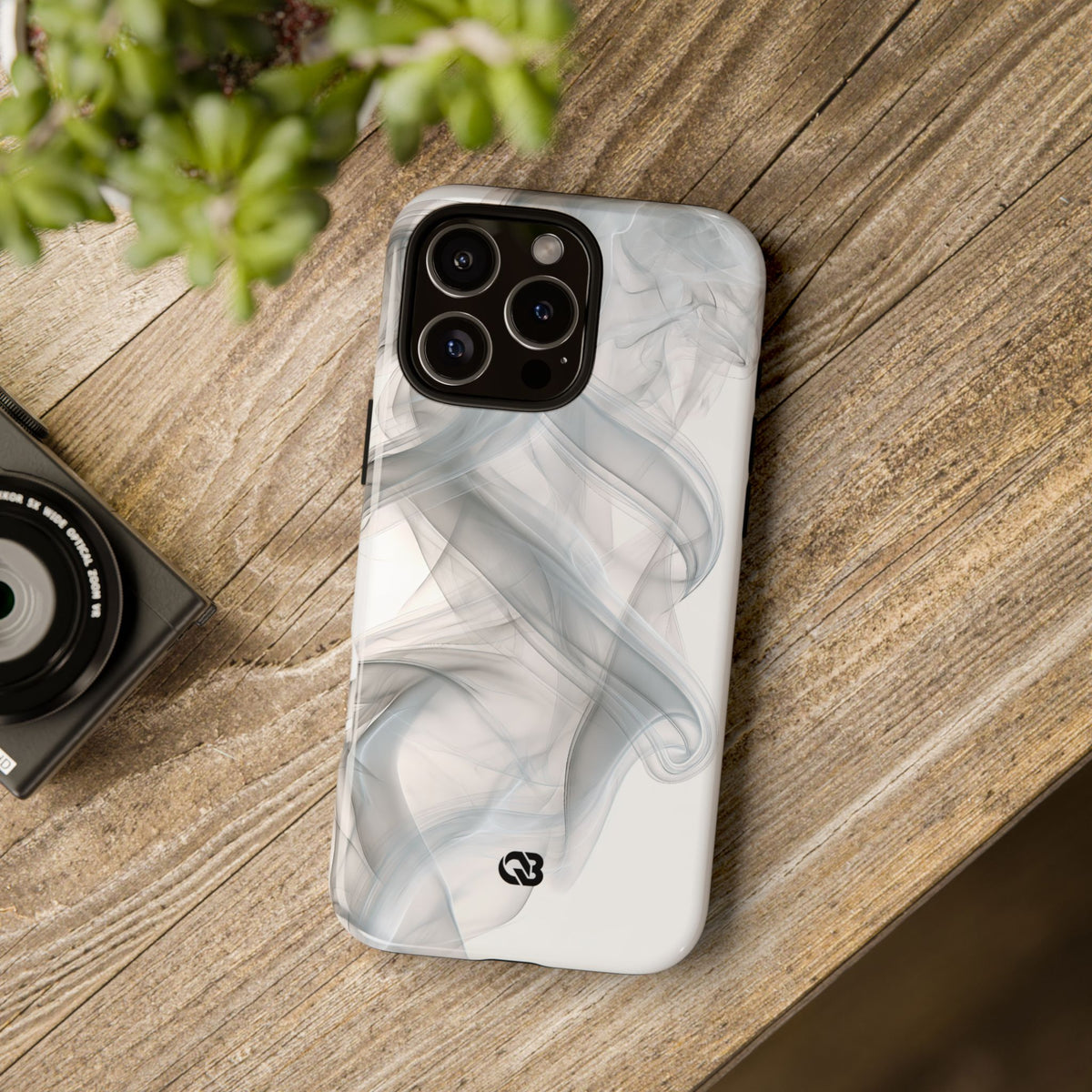 Vapor Noir · Tough Phone Case for iPhone · White