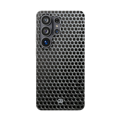 Silver Lite Phone Case for Samsung - Brutalist Steel Mesh