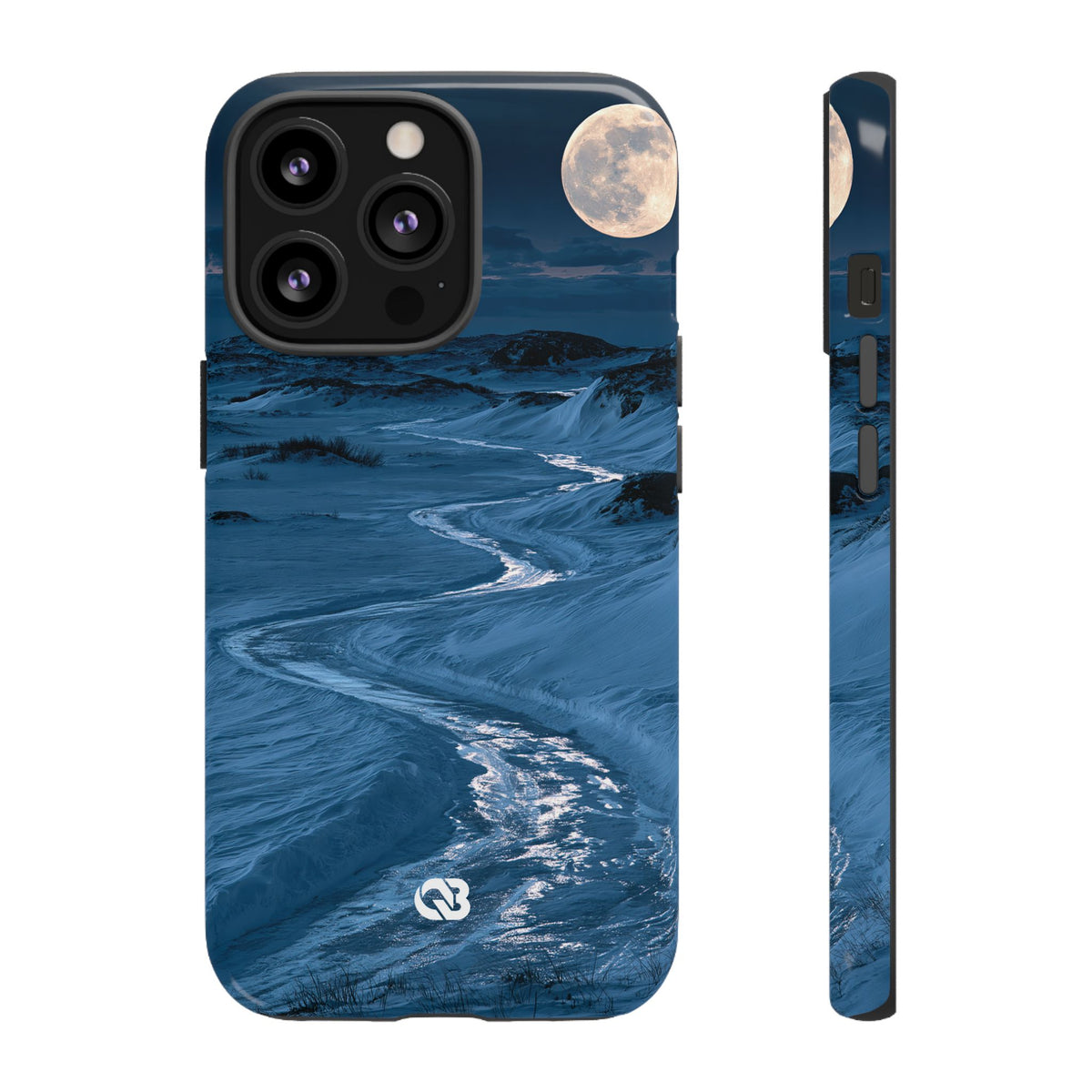 Arctic Moon Drift · Tough Phone Case for iPhone · Blue