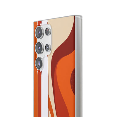 Orange Lite Phone Case for Samsung - Terracotta Metro Line
