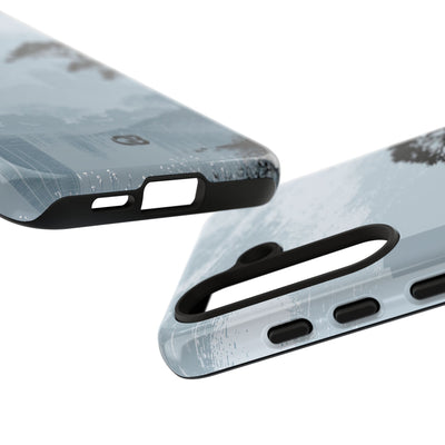 Grey Tough Phone Case for Samsung - Steel Slate Zen