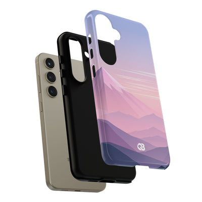Purple Tough Phone Case for Samsung - Lavender Alpine Dawn