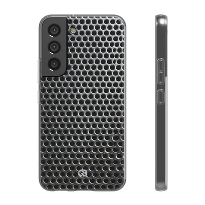 Silver Lite Phone Case for Samsung - Brutalist Steel Mesh