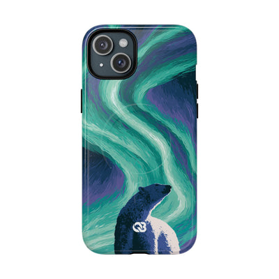 Arctic Aurora Bear · Tough 2.0 Magnetic Phone Case for iPhone · Teal