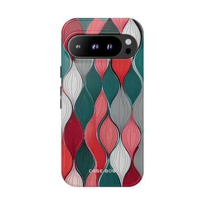 Leaf Cascade Teal Google Pixel 9 Pro Case - Tough