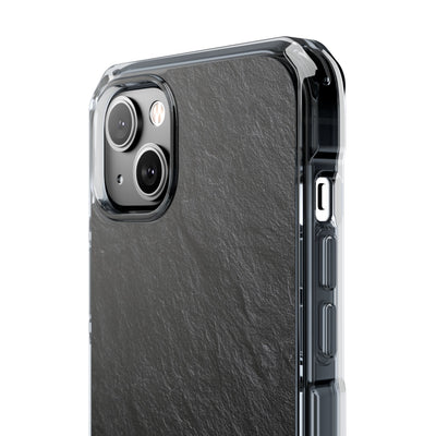 Black Impact MagSafe Phone Case for iPhone - Raw Obsidian Slate