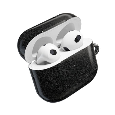 Obsidian Stucco Relief · Hard Case for AirPods & AirPods Pro · Black
