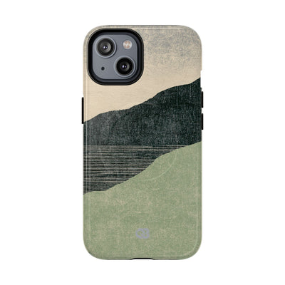 Green Tough 2.0 Magsafe Phone Case for iPhone - Moss Ridge Grain