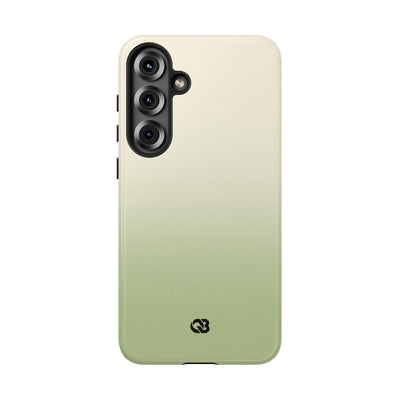 Green Tough Phone Case for Samsung - Bone Sage Fade