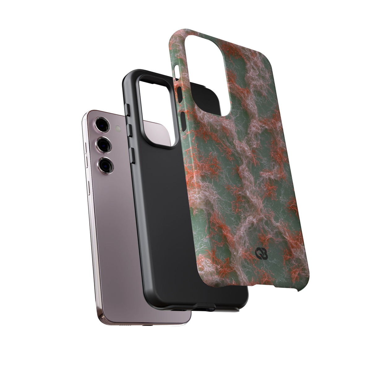 Coral Pixel Matrix · Tough Phone Case for Samsung · Green