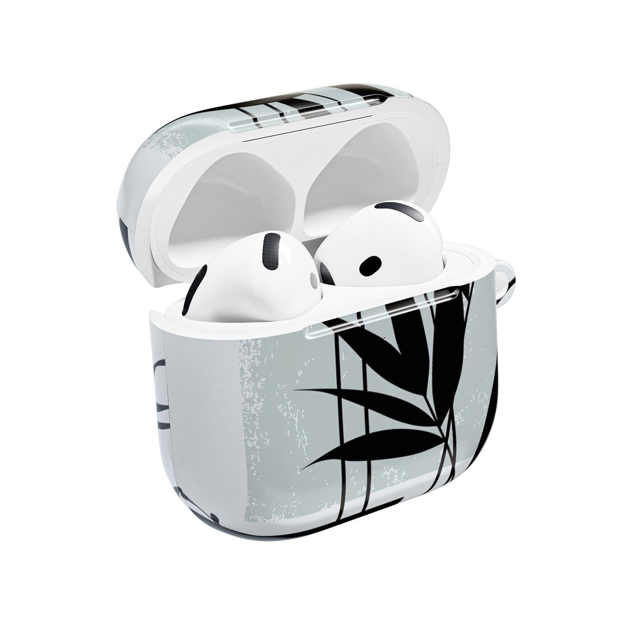 Zen Bamboo Silhouette · Hard Case for AirPods & AirPods Pro · Green
