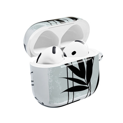 Zen Bamboo Silhouette · Hard Case for AirPods & AirPods Pro · Green